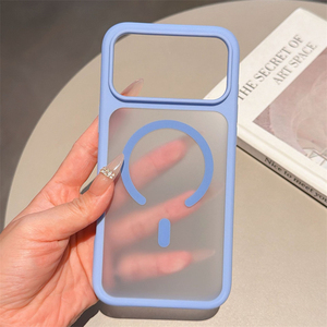 Coque de protection hybride en silicone mat avec cadre magnétique pour iPhone 18 17 Pro Max Air 16E 16 Plus 15 14 13 12 - Product Image 5