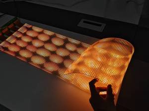 P6 Indoor Flexible Transparent LED Display Crystal Screen 1080P Resolution 2500cd Brightness for Glass Adhesive Digital TM-F-P6. - Product Image 2
