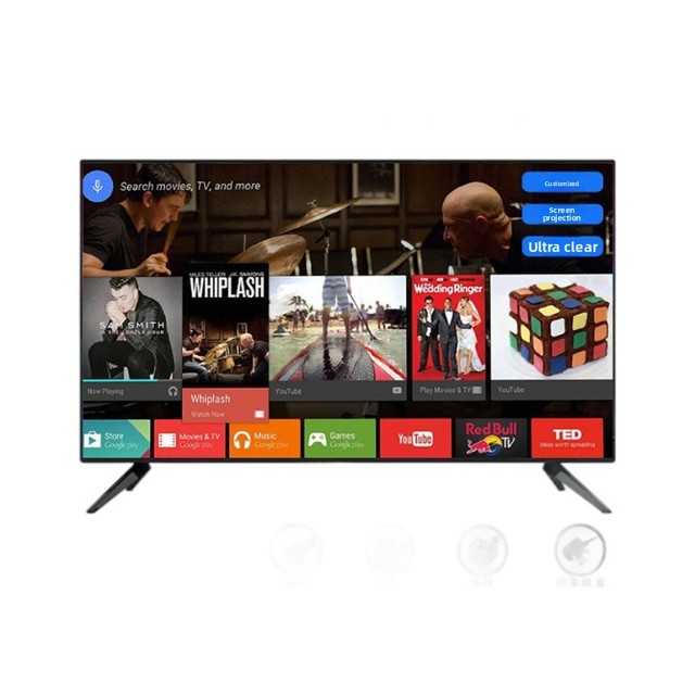 32 42 50 Inch Smart LED TV Android 15 WiFi FHD Television with DVB-T2 S2 Tuner Borderless Design Wholesale Factory Price OEM/ODM