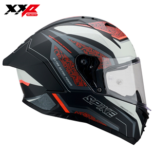 Casques de moto intégraux XXP NOUVEAUX avec grand spoiler, double visière, boucle à dégagement rapide, XXL VINDICATOR SPIKE DOT ABS toutes saisons 6 - Product Image 3