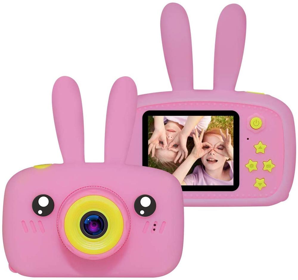 Cute Rabbit Camera for Kids Digital Cameras with 3 Interesting Game Best Camera Gifts