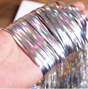 <span class=keywords><strong>ม่าน</strong></span>ชุบดีบุกโฮโลกราฟฟิกรูปสีพื้น,ประกายแสงสีทองสำหรับการเฉลิมฉลองวันหยุดงานแต่งงานงานวันเกิด - Product Image 6