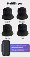 Gorra de pantalla LED RGB de tamaño grande, gorra recargable a todo Color, aplicación programada, sombrero de mensaje de desplazamiento Digital, sombrero de pantalla Led