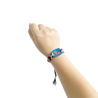 Anpassbares 13,56 MHz N213 Chip Wasserdichtes Manipulationssicheres Bedruckbares PVC-Karten Handgefertigtes Gewebtes Armband RFID NFC Armband-Etikett