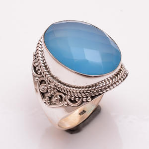 925เครื่องประดับเงินสเตอร์ลิงทำด้วยมือแหวนพลอยตาเสือธรรมชาติพร้อมการตั้งค่าหนามเตยสำหรับงานปาร์ตี้ - Product Image 5