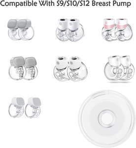 Flange di Ricambio in Silicone per Tiralatte, 24mm 27mm, Senza BPA, Morbido Cuscinetto per Parti di Tiralatte Indossabili - Product Image 6