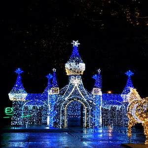 Oversized <b>Christmas</b> Gate Structure for Custom <b>Decorative</b> Designs and <b>Large</b> Format Holiday Displays - Product Image 1