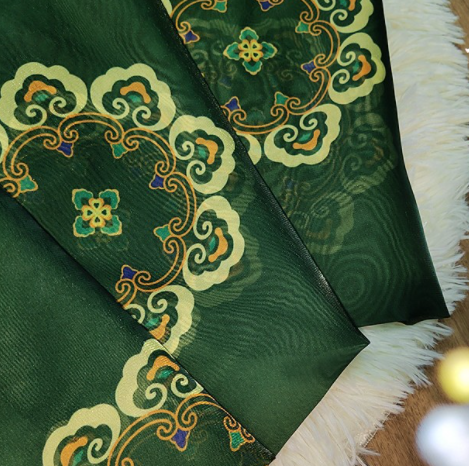 Китайские элементы ткани одежды