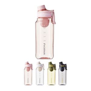 Custom Bottle Large Capacity 1000Ml Gym Sports <b>Plastic</b> Water Flask With Tea Strainer - Product Image 1