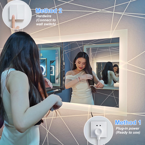 Bán buôn <span class=keywords><strong>36x48</strong></span> inch khung nhôm chiếu sáng LED gương với ánh sáng cho khách sạn phòng tắm IP44 đánh giá - Product Image 4