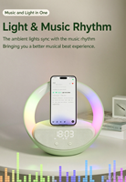 Horloges numériques avec radio FM RGB, lumière de nuit à intensité réglable, variateur d'intensité, 12/24H, chambre à coucher, avec haut-parleur, chargeur sans fil
