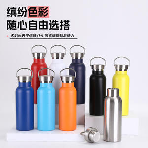 Bouilloire de sport de style américain Double couche portable en acier inoxydable 304 avec poignées pulvérisées Thermos de grande capacité pour - Product Image 5