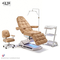 Original Design PU-Leder Massageliege und Kosmetikliege Elektrische Schönheitssalon-Spa-Massageliege mit LED