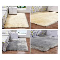 Tapis en forme de cœur doux et moelleux en polyester imitation laine, taille personnalisée pour salon, chambre à coucher, salle de jeux pour enfants