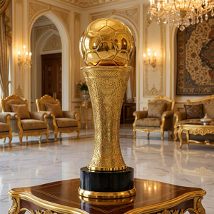 Trofeo <span class=keywords><strong>de</strong></span> Campeón <span class=keywords><strong>de</strong></span> Fútbol Personalizado en Oro, Copa Ecológica <span class=keywords><strong>de</strong></span> Metal, Premio Deportivo <span class=keywords><strong>de</strong></span> Lujo, Recuerdo para Regalo en Ferias Comerciales - Product Image 4