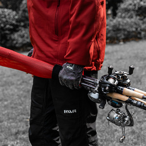 Funda para caña de pescar RVVR, bolsa de almacenamiento elástica de malla telescópica para protección de cañas, uso en exteriores - Product Image 4