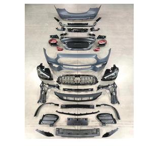 XLstyling Car Conversion Facelift Diffuseur de pare-chocs avant et arrière avec embout d'échappement Kit de carrosserie E63 Look pour <span class=keywords><strong>Mercedes</strong></span> Benz W213 17-20 - Product Image 1