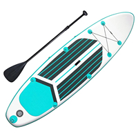 Planche à pagaie gonflable portable en PVC haute résistance, directement de l'usine, ensemble de planche de surf SUP pour les eaux océaniques, unisexe, pêche