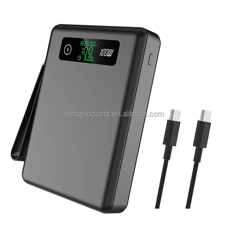 ธนาคารพลังงานแบบพกพา LiFePO4 แบตเตอรี่ PD 200W 62000mAh พาวเวอร์แบงค์สําหรับเครื่องชาร์จ Iphone อย่างรวดเร็ว