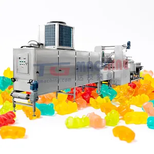 Gelatina De Pectina Automática Completa De Alto Rendimento E Amido Gummy Bear Candy Making Machines Linha De Produção