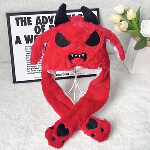 Halloween Glowing Led Enfants Citrouille Fantôme Oreilles Mobile Chapeau cosplay jeu de rôle <span class=keywords><strong>diable</strong></span> en peluche oreilles mobiles chapeaux - Product Image 4