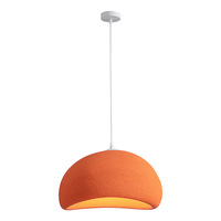 Lampe de restaurant Wabi Sabi de style japonais Lampe suspendue à LED pour bar de famille Lustre suspendu en ciment nordique