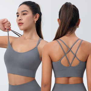 Sujetador Deportivo para <span class=keywords><strong>Mujer</strong></span>, con Relleno Extraíble, Top Deportivo Sexy con Espalda Cruzada, de Alto Impacto, para Entrenamiento - Product Image 6