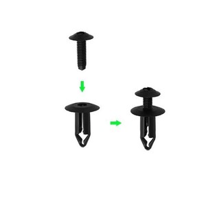 Button Maker Plastic Fastener <b>Clips</b> For Ford Focus Mondeo Fiesta <b>Bumper</b> Fender Liner Repair 8mm Screw Type - Product Image 1
