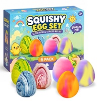 Nouveau produit : Ensemble de jouets à presser Méduse et Crème glacée, souples, anti-stress, à récupération lente