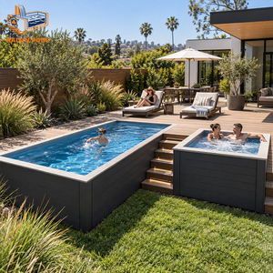 <span class=keywords><strong>Piscine</strong></span> hors sol en fibre de verre pour la famille, grande taille, économique, pour patio, maison, jardin, spa, <span class=keywords><strong>piscine</strong></span> extérieure, 40 pieds sur 20 pieds - Product Image 2