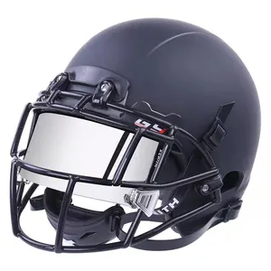 Alta qualidade policarbonato Anti-scratch Mirror Prata cromado American Football capacete Viseira