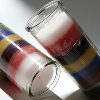 Zylindrischer Aromatherapie-Stiftbehälter Aufbewahrungsglas Runder Kerzenhalter Mit Kerzen