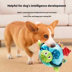 Produttore in Stock divertente palla auto-divertente suono cane giocattoli di cotone tessuto forma orso peluche Pet forniture nuovo <span class=keywords><strong>disegno</strong></span> <span class=keywords><strong>tartaruga</strong></span> granchio - Product Image 2