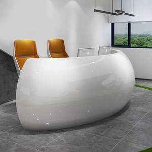 طاولة فاخرة محمولة لحفلات الزفاف والنادي طاولة ذهبية وفضية من الفولاذ المقاوم للصدأ و MDF مكتب استقبال أمامي - Product Image 5