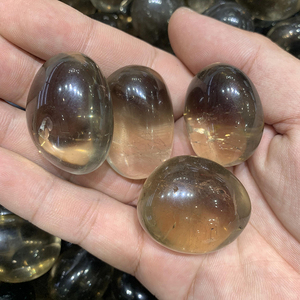도매 자연 고품질 연기가 자욱한 석영 넘어 Gravels 돌 풍수 홈 장식 - Product Image 3