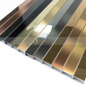 Cubierta Decorativa en Forma de U de Acero Inoxidable 304 LL103, Impermeable y Duradera, Diseño Contemporáneo, para Bordes de Azulejos de Apartamento, Adhesivo de Silicona Fácil de Usar - Product Image 4