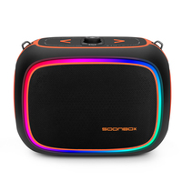 Altavoz Portátil OEM de 80W RGB con Bluetooth, Batería de 18000mAh, Micrófonos Inalámbricos Dobles, Tipo-C, AUX, TF, FM, BT5.3, IPX4, para Fiestas al Aire Libre y Karaoke