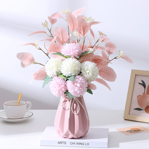 Bouquet Artificiel de Fleurs en Soie 47cm Style Nordique Décoration de Table Accessoires de Mariage Haute Simulation - Product Image 4