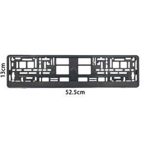 Support de plaque d'immatriculation noir en plastique pour véhicule à énergie nouvelle, avec support de plaque d'immatriculation européenne intégré - Product Image 3