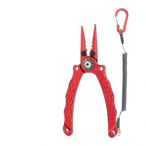Ultra Lightweight Aluminum Alloy Integrated Lure Fishing <b>Pliers</b> - Multi-Functional <b>Split</b> <b>Ring</b> Opener, Line Cutter & Fish Gripper - Product Image 1