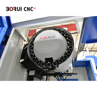 Centre d'usinage vertical 3 axes VMC855, machine de fraisage CNC, système Fanuc avec convoyeur à chaîne pour copeaux