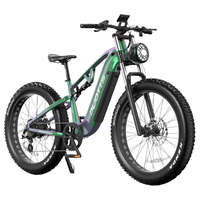 Vélo de montagne électrique Bangfang Motor Winter MTB 26 pouces, suspension intégrale, pneus larges E26 4.0, autonomie 60 km, conduite sur neige, 0.0g Manuel lb