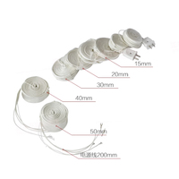 Personnalisé 20mm 30mm 40mm 50mm 220v Électrique Pipeline Chaleur Ceinture Fibre De Verre Câble Chauffant