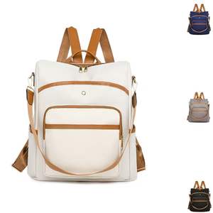 Factory Wholesale High Quality Large Capacity <b>Waterproof</b> Durable Leather Women's School <b>Backpack</b> - Product Image 1