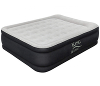 Lit gonflable floqué de taille simple/double de voyage matelas floqué gonflable de haute qualité facile gonfler le lit d'air