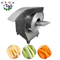 Commerciële SUS304 automatische wortelgroenten snijmachine voor aardappel, wortel, pompoen voedselverwerking