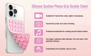 Custom 24 Cup Double-sided LOGO Suction Cup Phone <b>Mount</b> Washable Reusable Non Slip Phone Suction Cup Mat Phone Accessories - Product Image 6