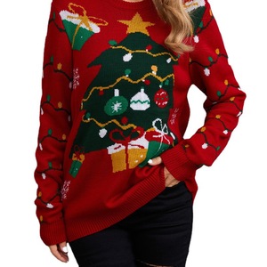 <span class=keywords><strong>Jersey</strong></span> de punto de alta calidad para <span class=keywords><strong>mujer</strong></span>, suéter de Navidad feo personalizado 2024 - Product Image 5