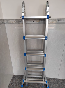 Escalera gigante de aluminio multiposición de servicio pesado Escalera plegable multiusos de diseño moderno para uso industrial y doméstico - Product Image 6