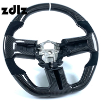 Volant en cuir suédé noir avec fibre de carbone pour Ford Mustang GT 2009, accessoires de voiture, possibilité de personnalisation